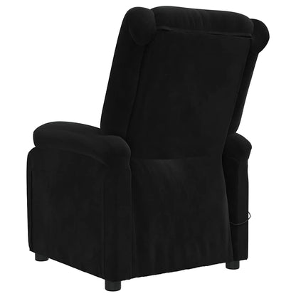 vidaXL Massage Chair Black Velvet