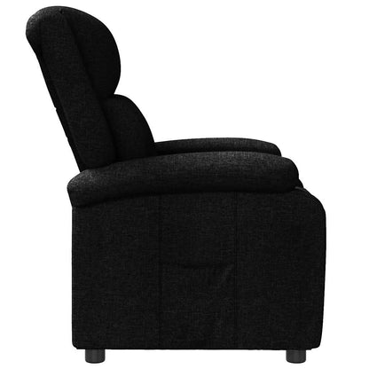 vidaXL Recliner Chair Black Fabric