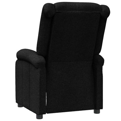 vidaXL Recliner Chair Black Fabric