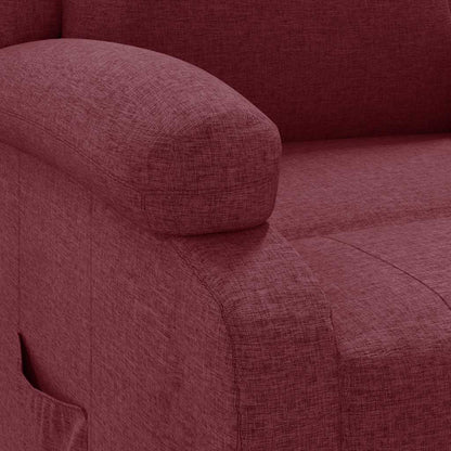 vidaXL Recliner Chair Wine Red Fabric