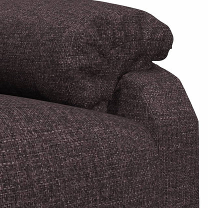 vidaXL Recliner Chair Dark Brown Fabric