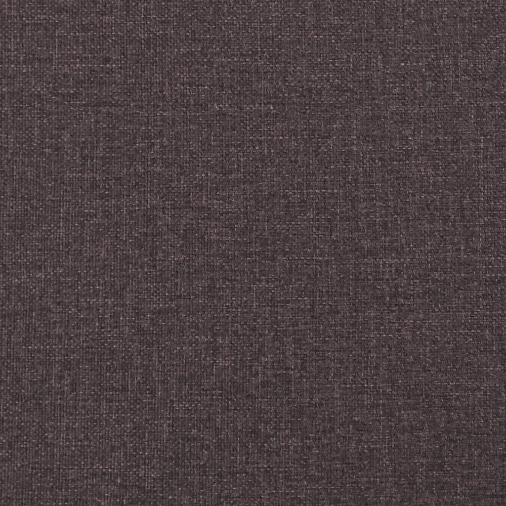 vidaXL Recliner Chair Dark Brown Fabric
