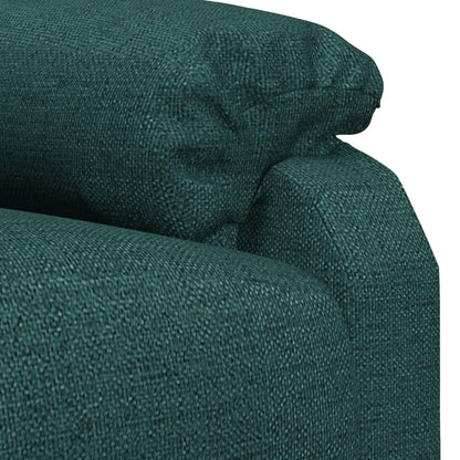 vidaXL Recliner Chair Dark Green Fabric