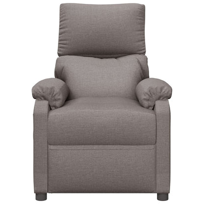 vidaXL Recliner Chair Taupe Fabric