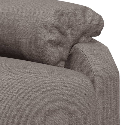 vidaXL Recliner Chair Taupe Fabric