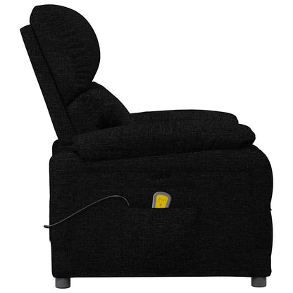 vidaXL Massage Chair Black Fabric