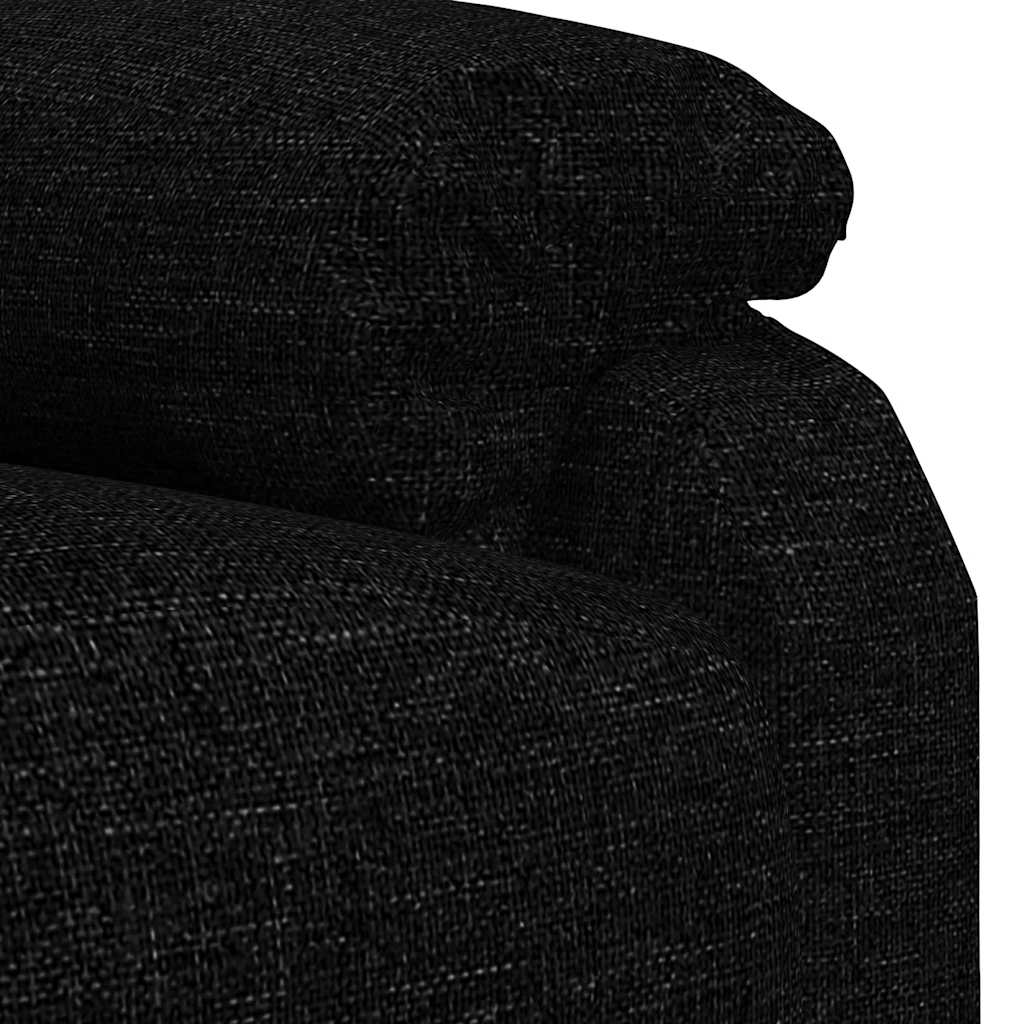vidaXL Massage Chair Black Fabric