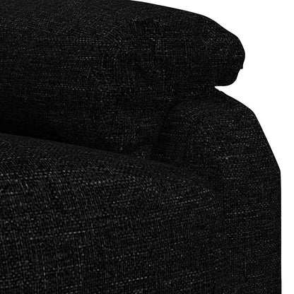 vidaXL Massage Chair Black Fabric