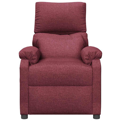 vidaXL Massage Chair Wine Red Fabric