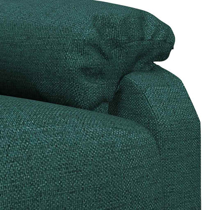 vidaXL Massage Chair Dark Green Fabric