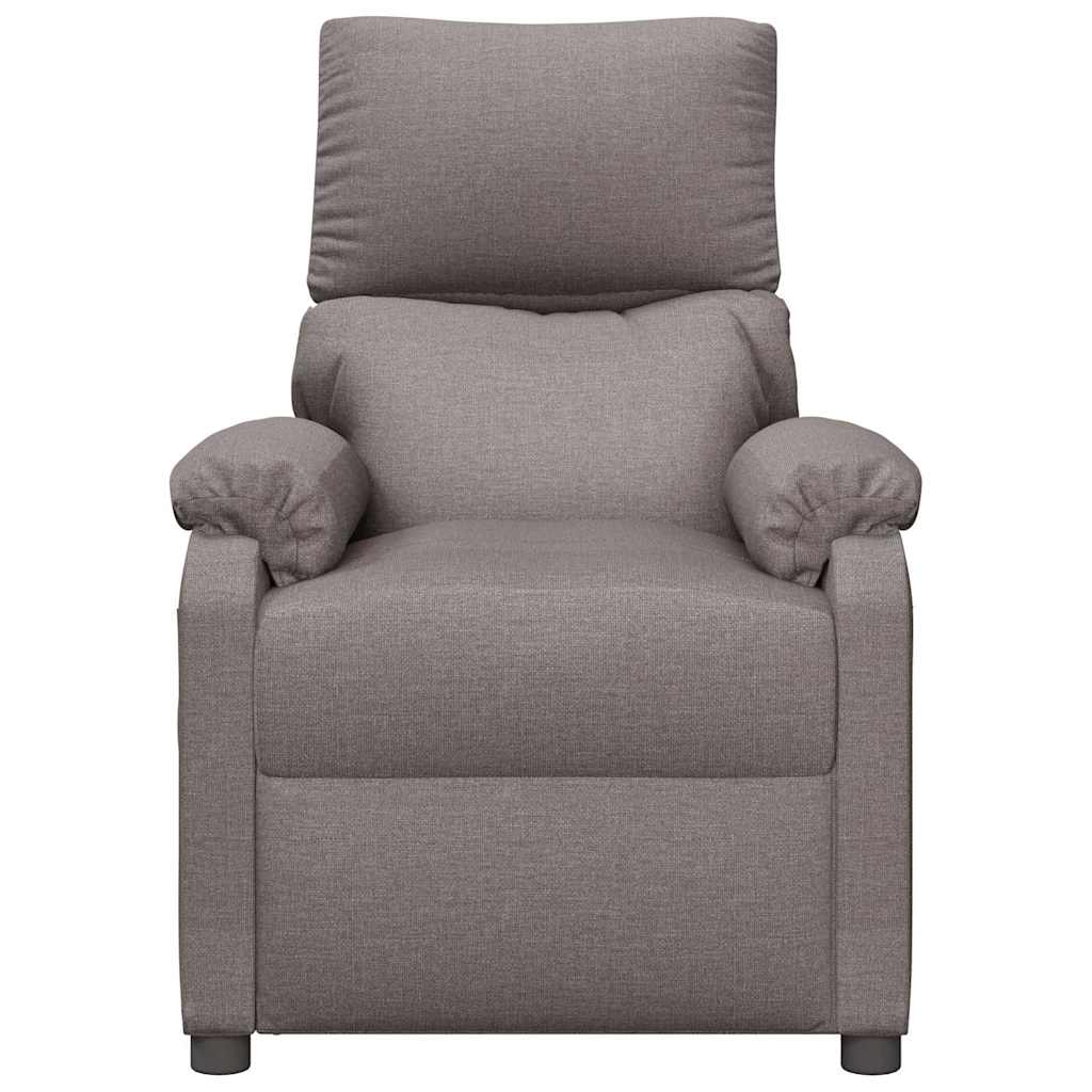 vidaXL Massage Chair Taupe Fabric