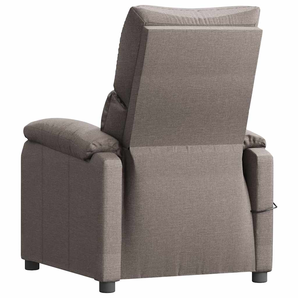 vidaXL Massage Chair Taupe Fabric