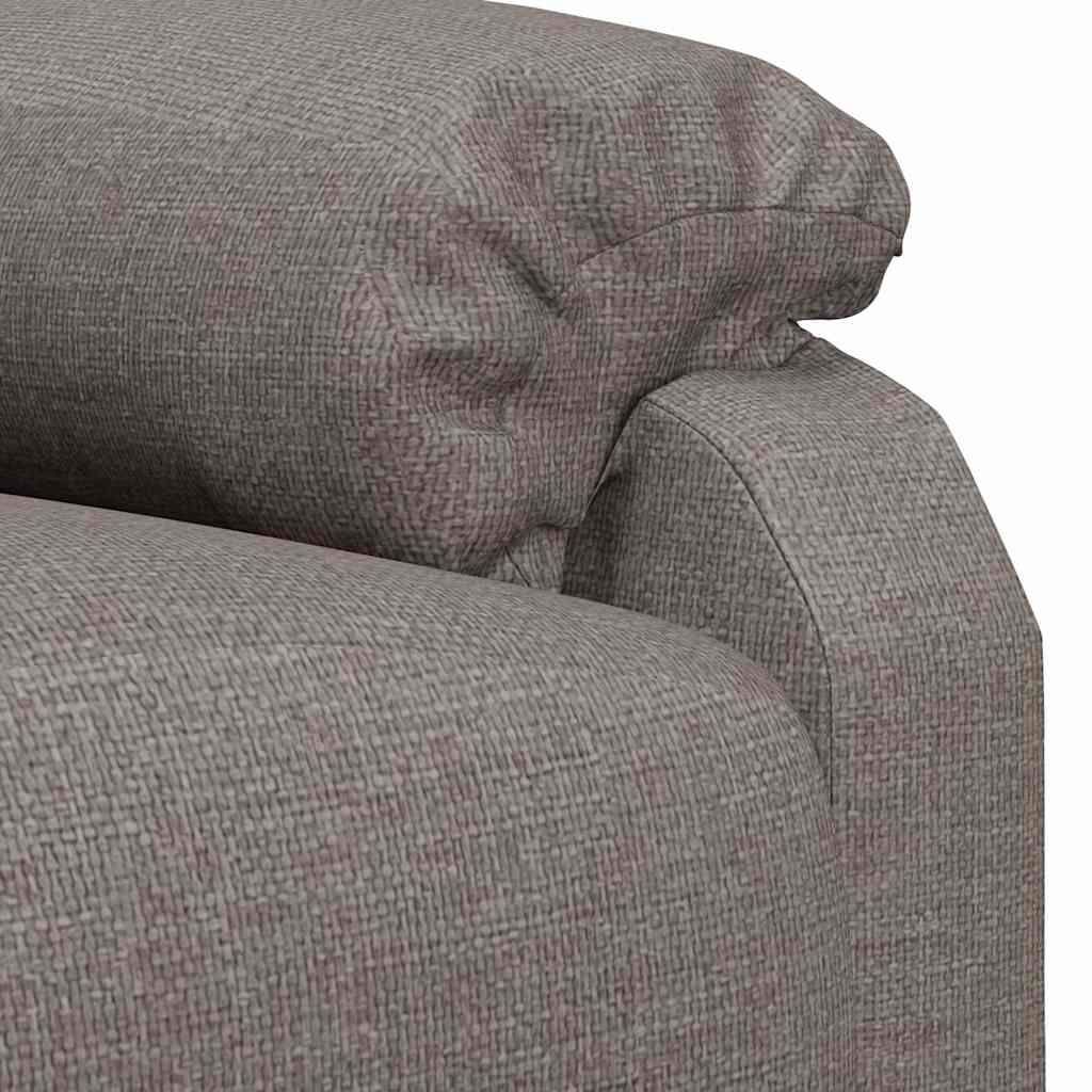 vidaXL Massage Chair Taupe Fabric