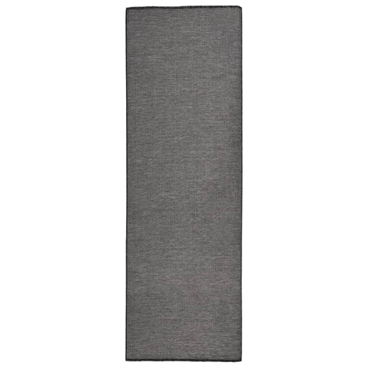vidaXL Outdoor Flatweave Rug 80x250 cm Grey