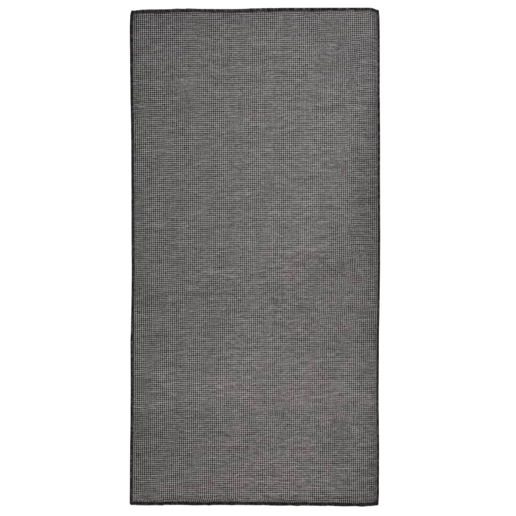 vidaXL Outdoor Rug | Grey | Polypropylene | 100x200 cm | Durable | Outdoor Rug
