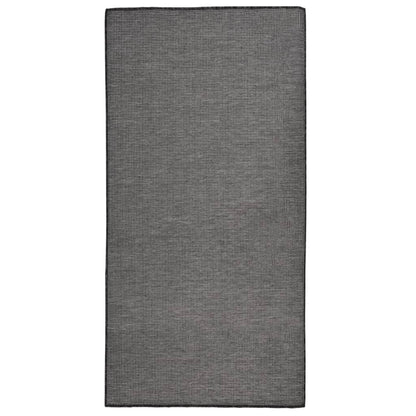 vidaXL Outdoor Rug | Grey | Polypropylene | 100x200 cm | Durable | Outdoor Rug