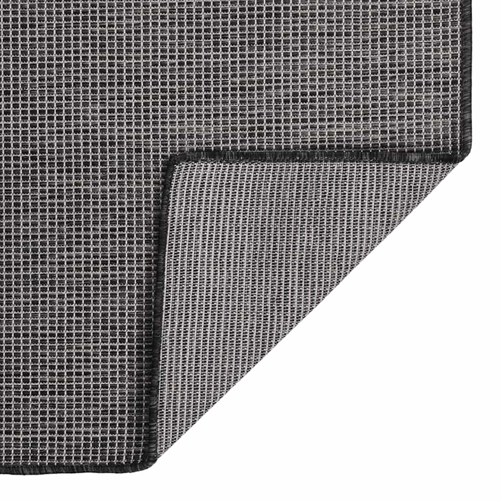 vidaXL Outdoor Flatweave Rug 160x230 cm Grey