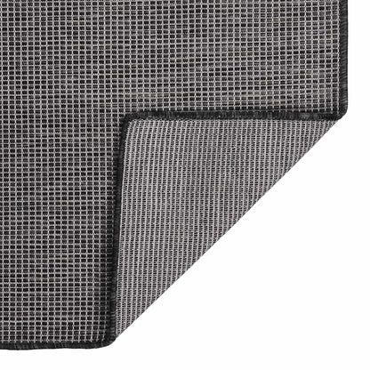 vidaXL Outdoor Flatweave Rug 160x230 cm Grey