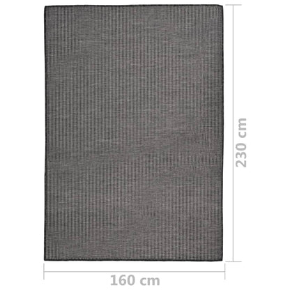 vidaXL Outdoor Flatweave Rug 160x230 cm Grey