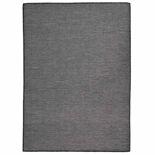 vidaXL Outdoor Flatweave Rug 200x280 cm Grey