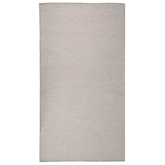vidaXL Outdoor Flatweave Rug 80x150 cm Light Grey