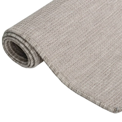 vidaXL Outdoor Flatweave Rug 80x150 cm Light Grey