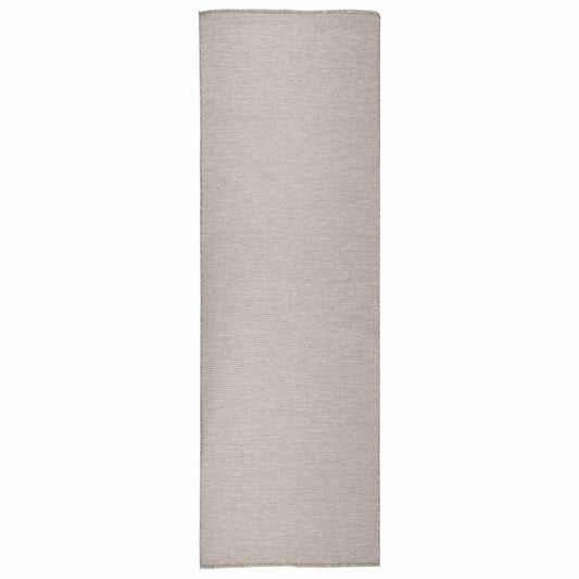 vidaXL Outdoor Flatweave Rug 80x250 cm Light Grey