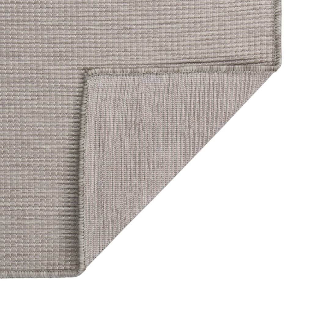 vidaXL Outdoor Rug | Taupe | 100% Polypropylene | 80 x 250 cm
