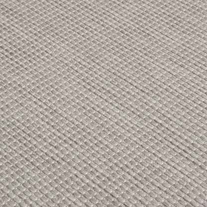 vidaXL Outdoor Flatweave Rug 100x200 cm Taupe