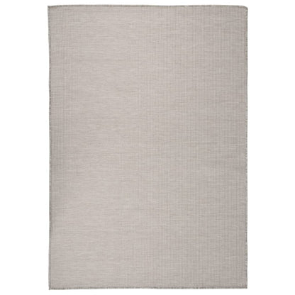vidaXL Outdoor Flatweave Rug 140x200 cm Light Grey