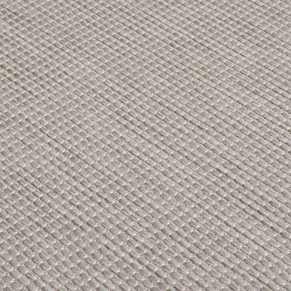 vidaXL Outdoor Flatweave Rug 140x200 cm Light Grey