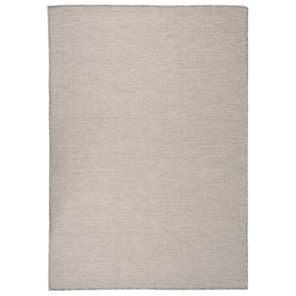 vidaXL Outdoor Flatweave Rug 160x230 cm Light Grey