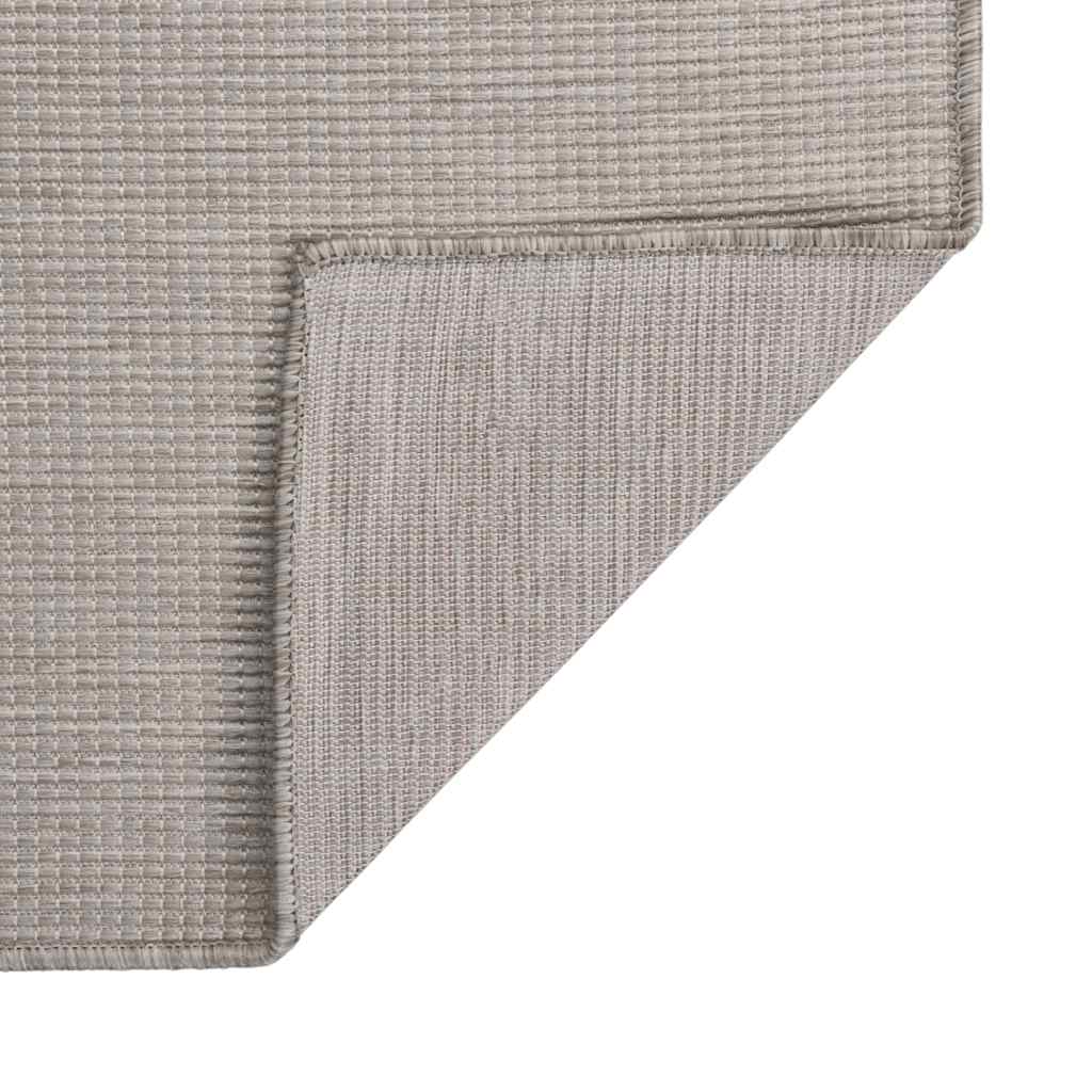 vidaXL Outdoor Flatweave Rug 160x230 cm Light Grey