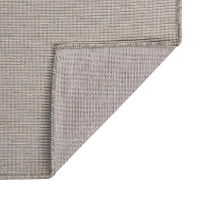 vidaXL Outdoor Flatweave Rug 160x230 cm Light Grey