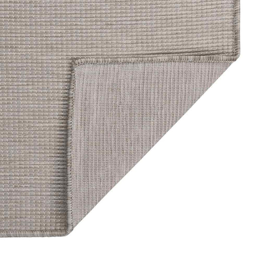 vidaXL Outdoor Flatweave Rug 160x230 cm Light Grey