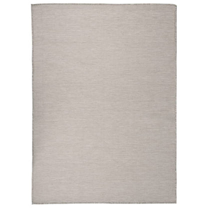 vidaXL Outdoor Flatweave Rug 200x280 cm Light Grey