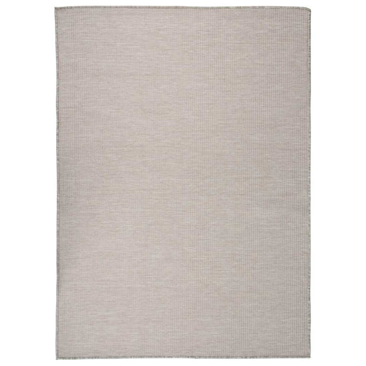 vidaXL Outdoor Flatweave Rug 200x280 cm Light Grey