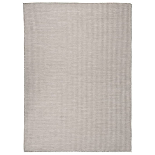vidaXL Outdoor Flatweave Rug 200x280 cm Light Grey
