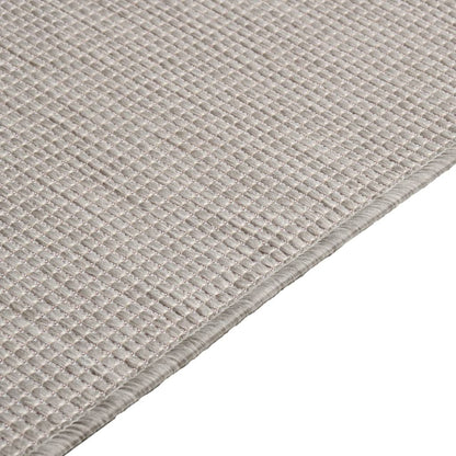 vidaXL Outdoor Flatweave Rug 200x280 cm Light Grey