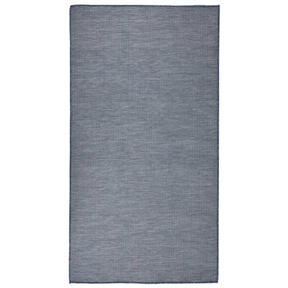 vidaXL Outdoor Flatweave Rug 80x150 cm Blue