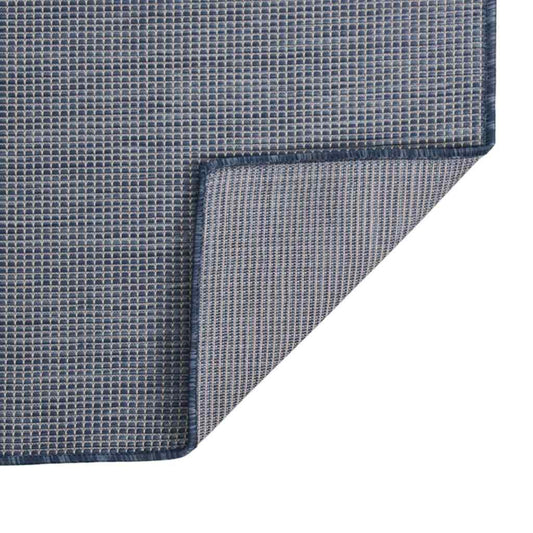 vidaXL Outdoor Flatweave Rug 80x150 cm Blue