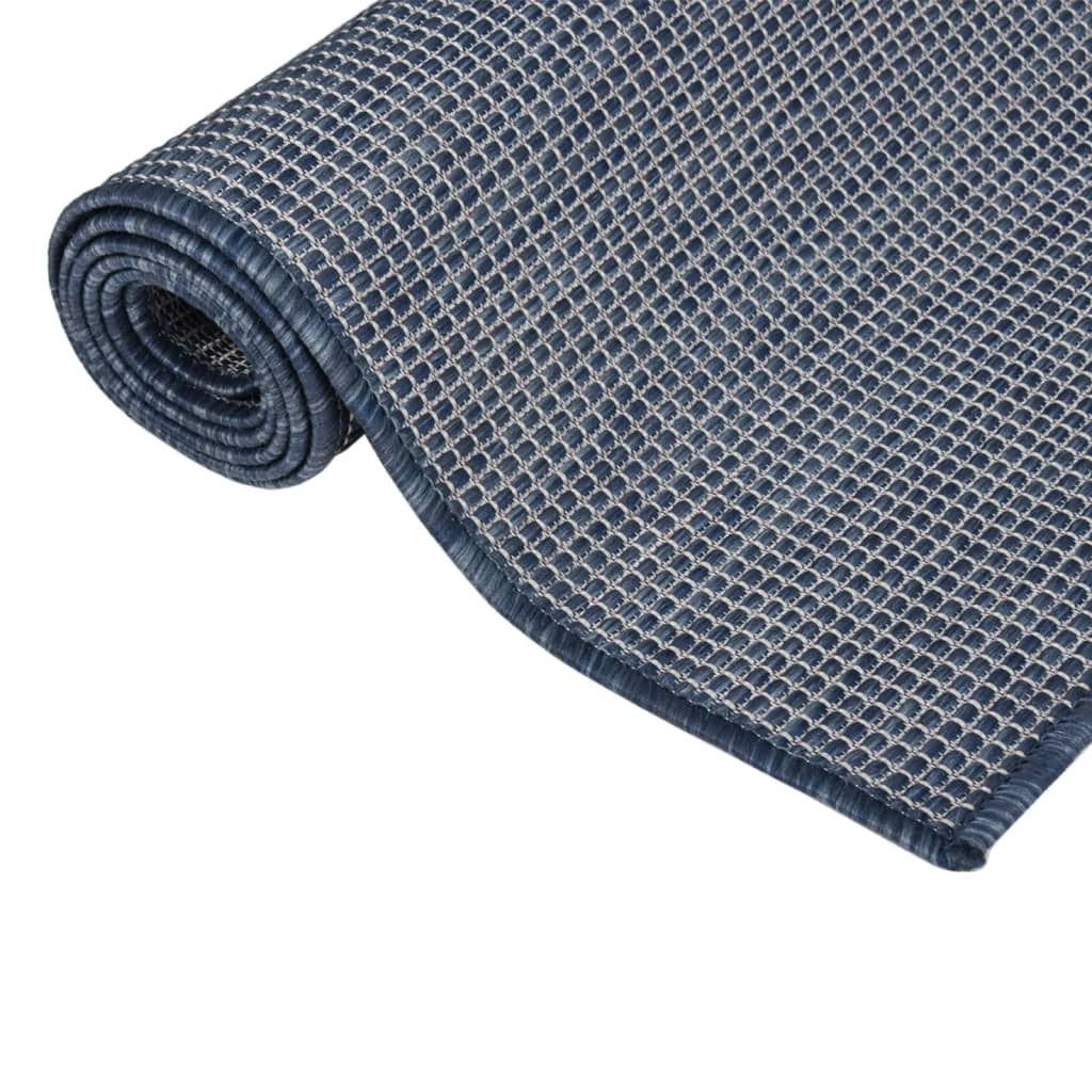 vidaXL Outdoor Rug | Blue | Polypropylene | 120 x 170 cm