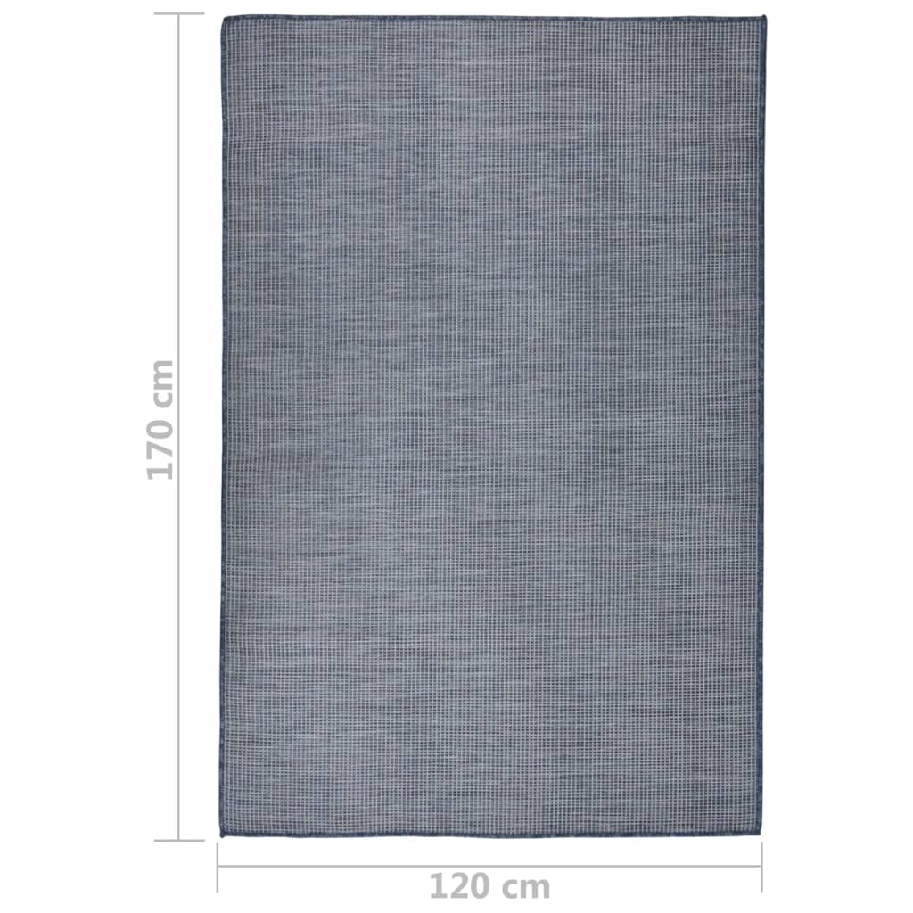 vidaXL Outdoor Rug | Blue | Polypropylene | 120 x 170 cm