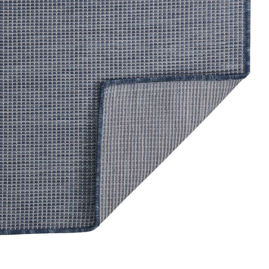 vidaXL Outdoor Flatweave Rug 140x200 cm Blue