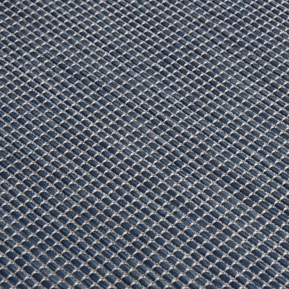 vidaXL Outdoor Flatweave Rug 140x200 cm Blue