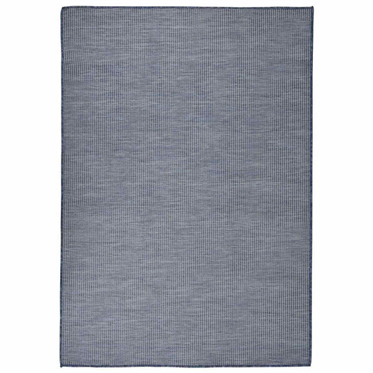 vidaXL Outdoor Flatweave Rug 160x230 cm Blue