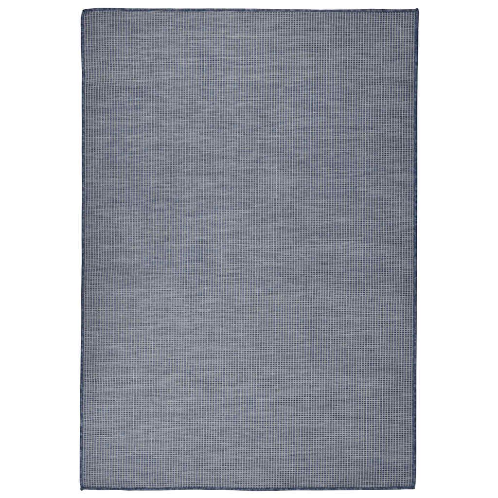 vidaXL Outdoor Flatweave Rug 160x230 cm Blue