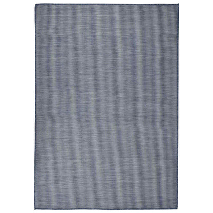 vidaXL Outdoor Flatweave Rug 160x230 cm Blue