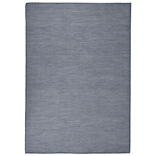 vidaXL Outdoor Flatweave Rug 160x230 cm Blue