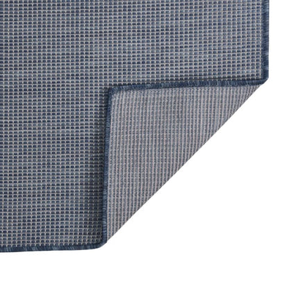 vidaXL Outdoor Flatweave Rug 160x230 cm Blue